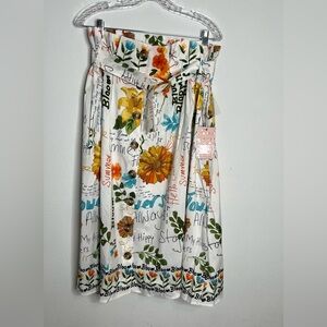 Her Destiny Maxi Skirt Women’s Multicolor Pockets To The Sides SZ XL New